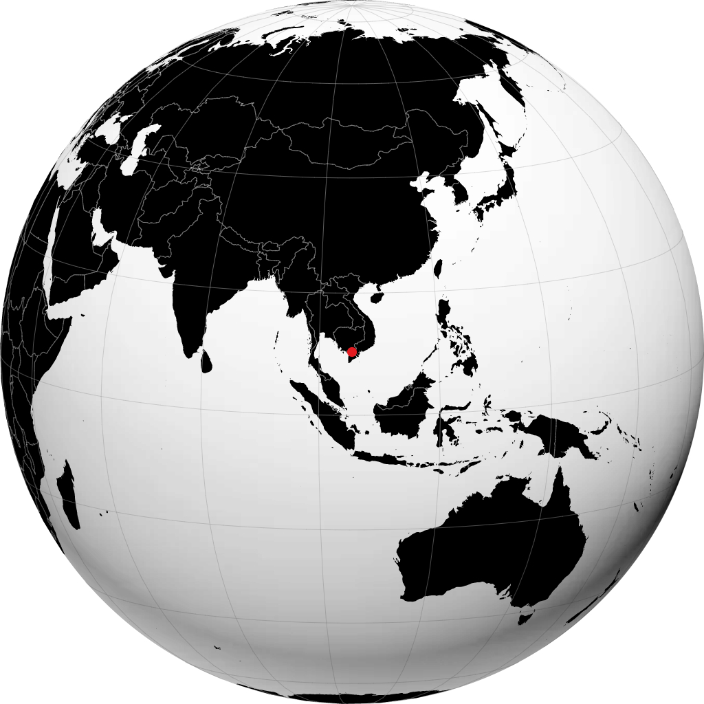 龙川 在地球仪上