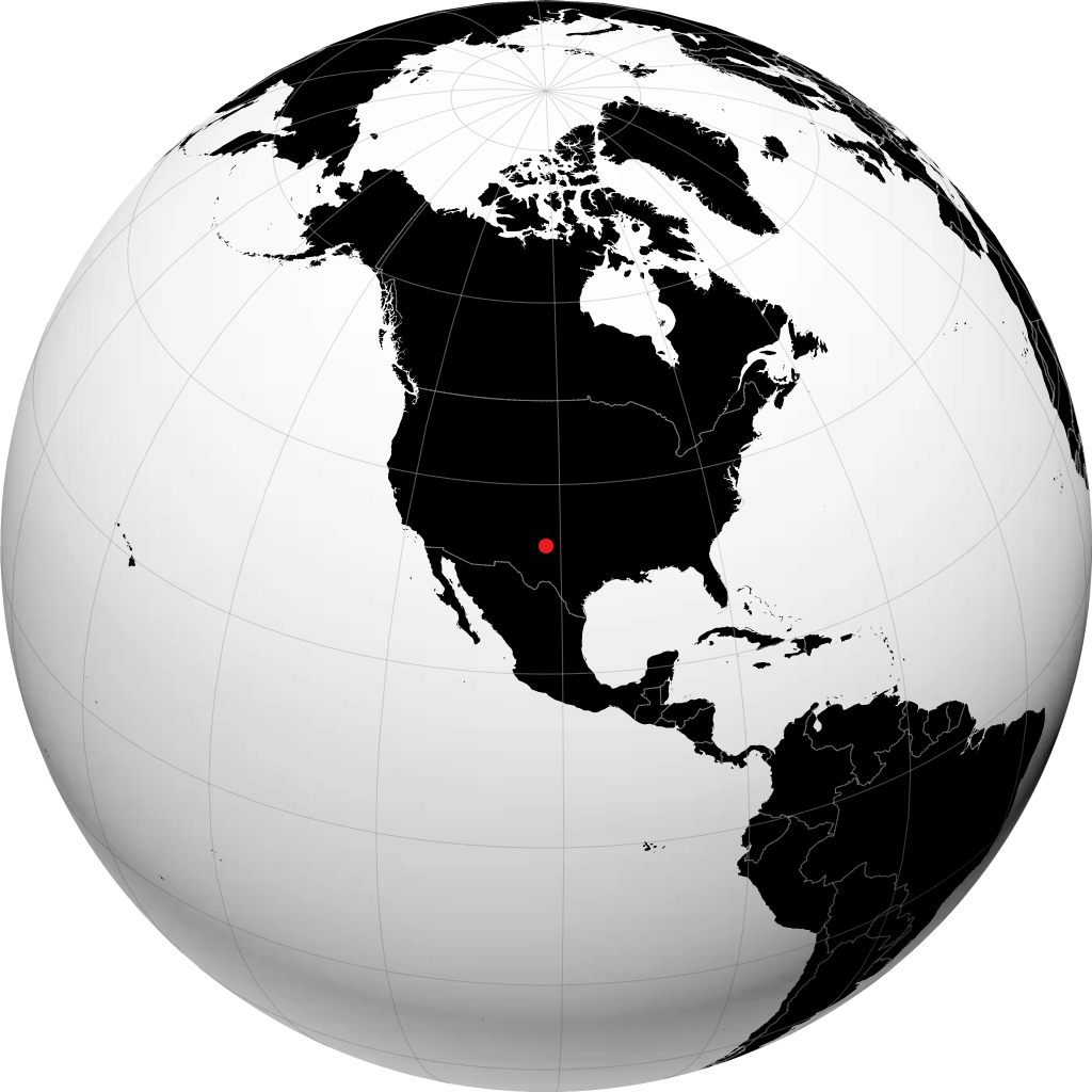拉伯克 在地球仪上