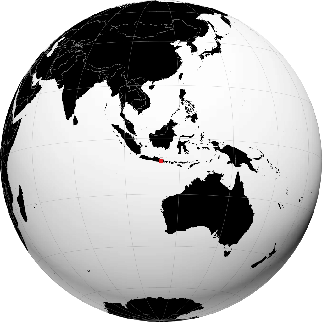 鲁马江 在地球仪上