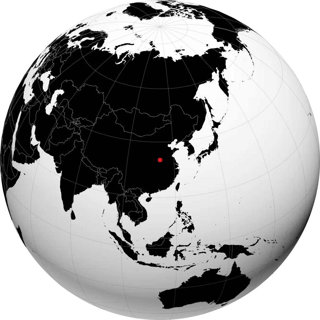 漯河市 在地球仪上