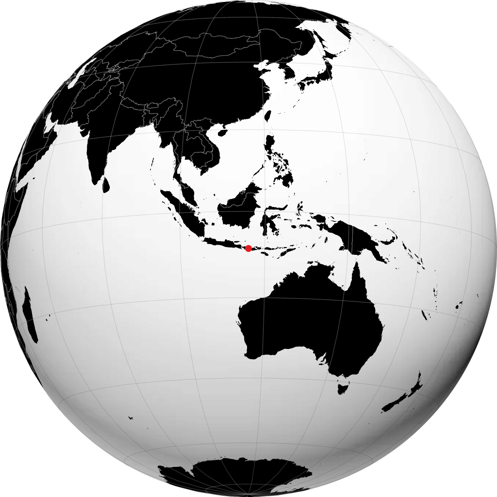 马塔兰 在地球仪上