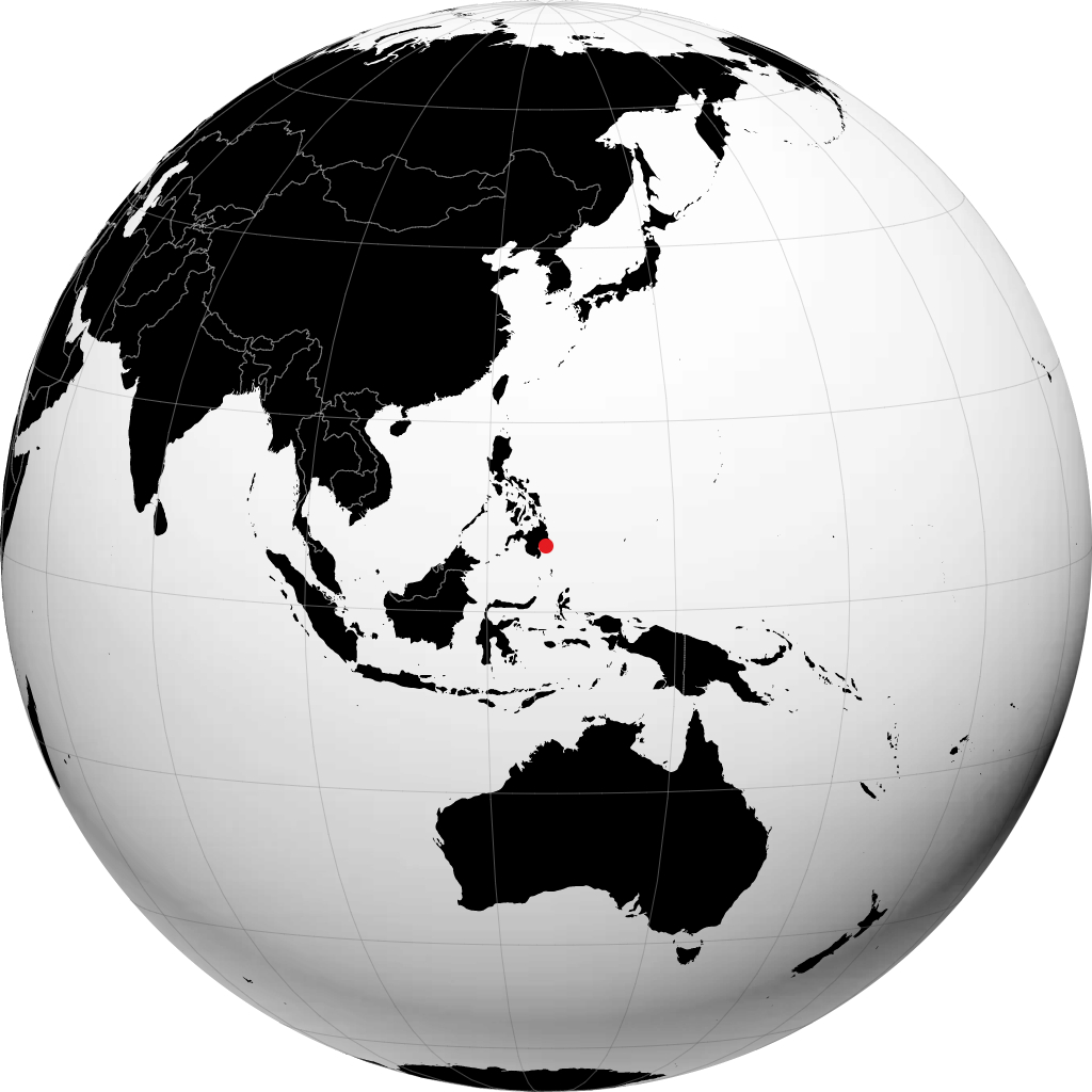 马蒂 在地球仪上