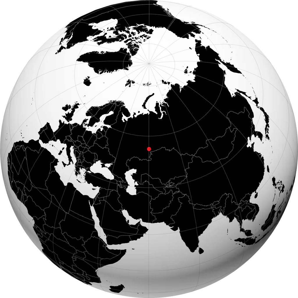 米亚斯 在地球仪上