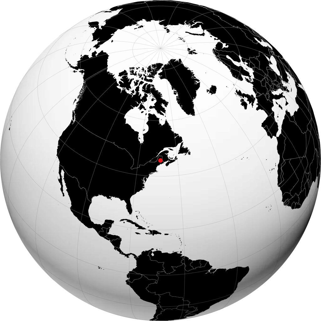 米利诺基特 在地球仪上