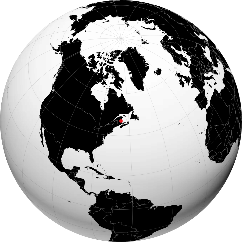 米拉米奇 在地球仪上