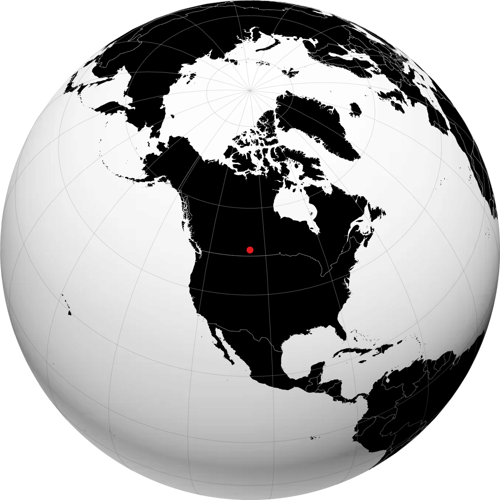 穆斯乔 在地球仪上