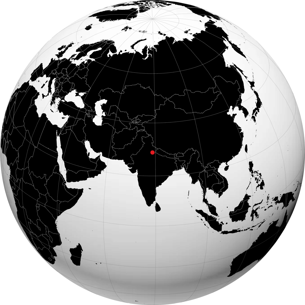 莫拉达巴德 在地球仪上