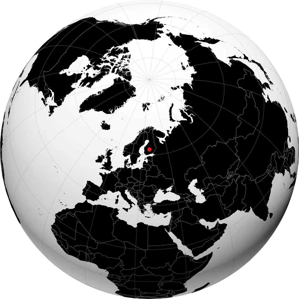 穆拉梅 在地球仪上