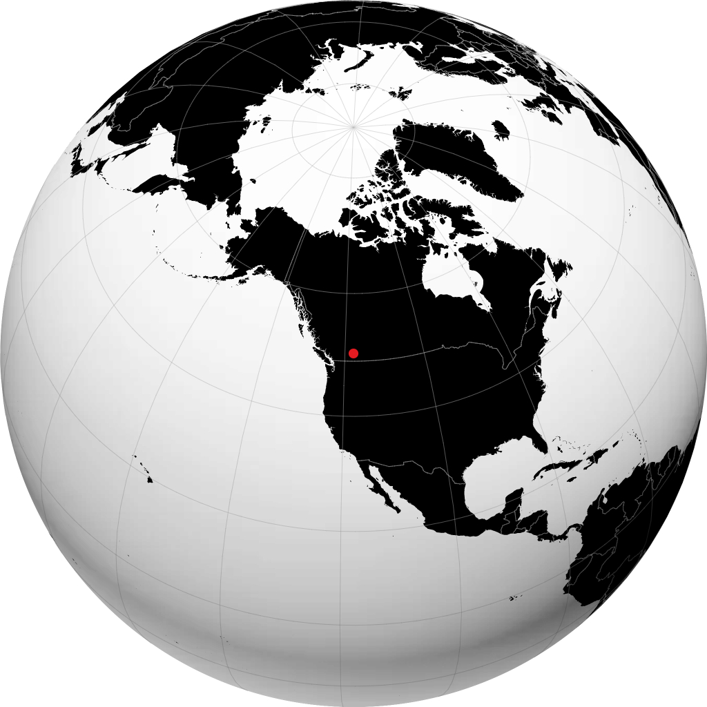纳库斯普 在地球仪上