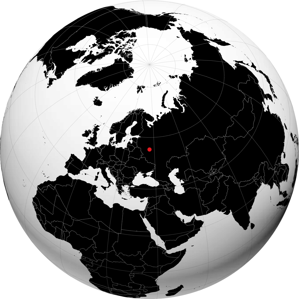 纳罗-福明斯克 在地球仪上
