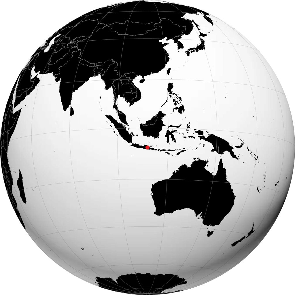 恩干朱克 在地球仪上