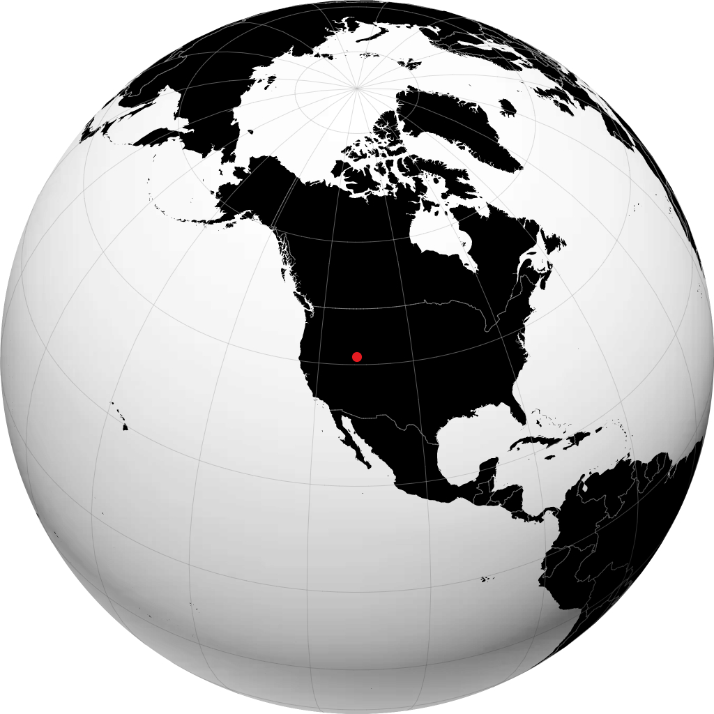 奥格登 在地球仪上