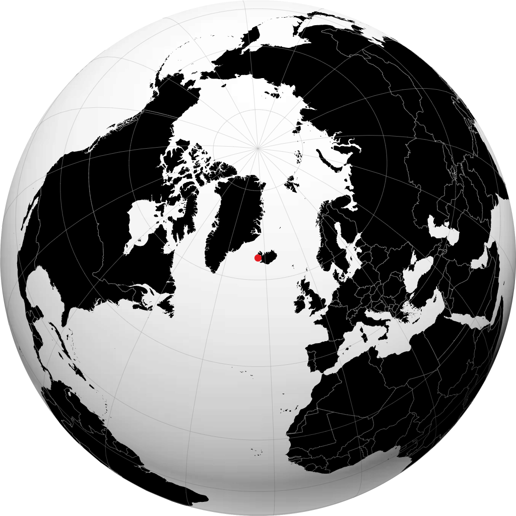 奥拉夫斯维克 在地球仪上