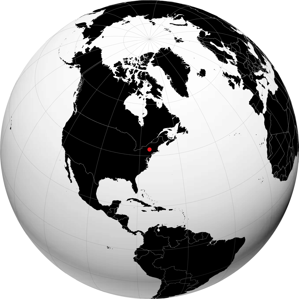 奥尼昂塔 在地球仪上
