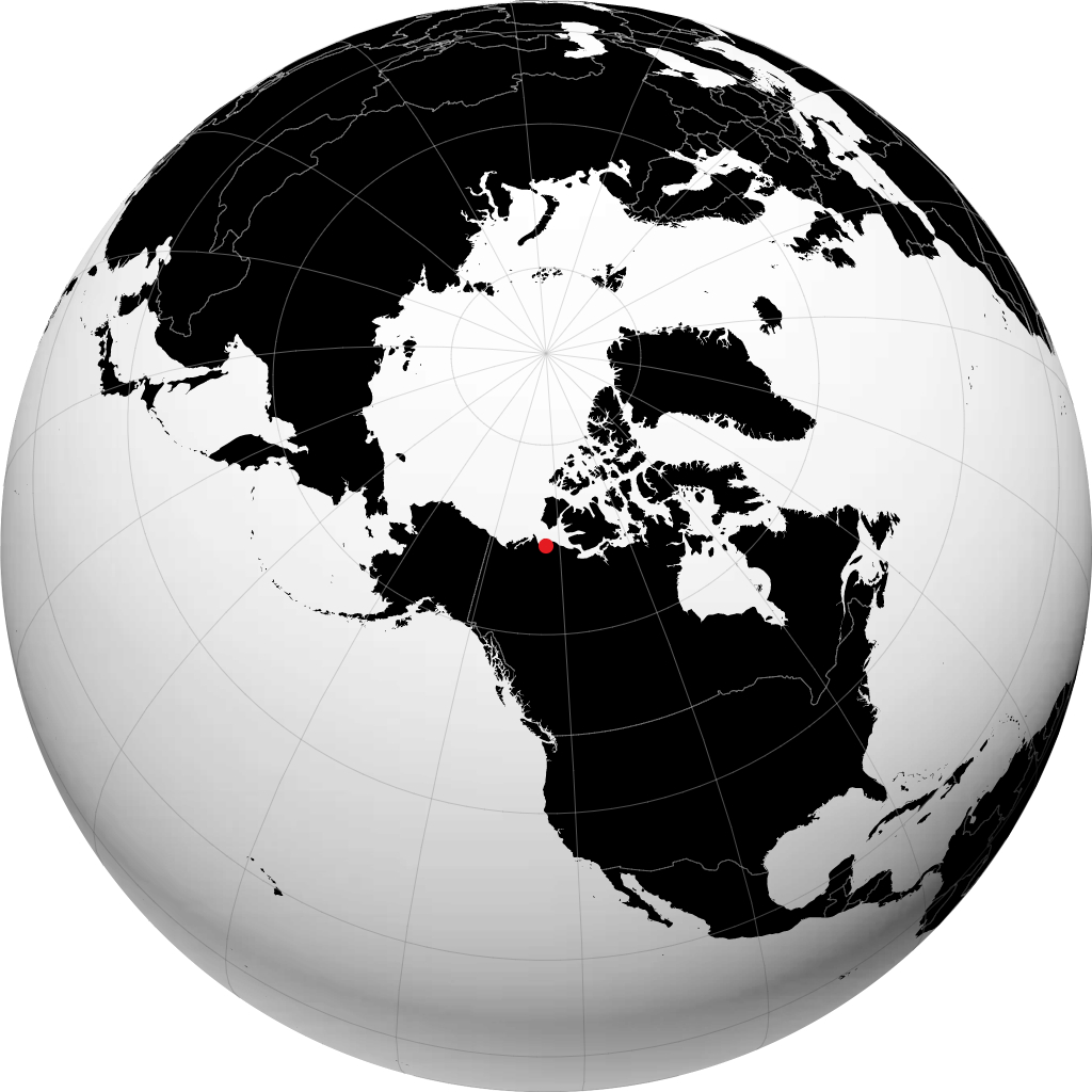 保拉图克 在地球仪上