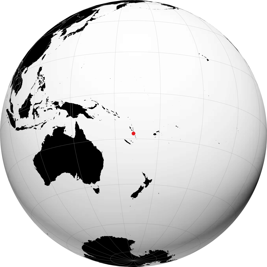 维拉港 在地球仪上