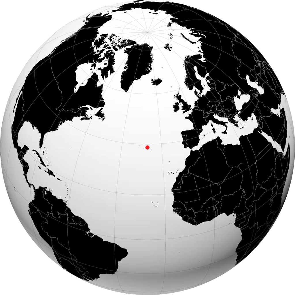 维多利亚海滩 在地球仪上