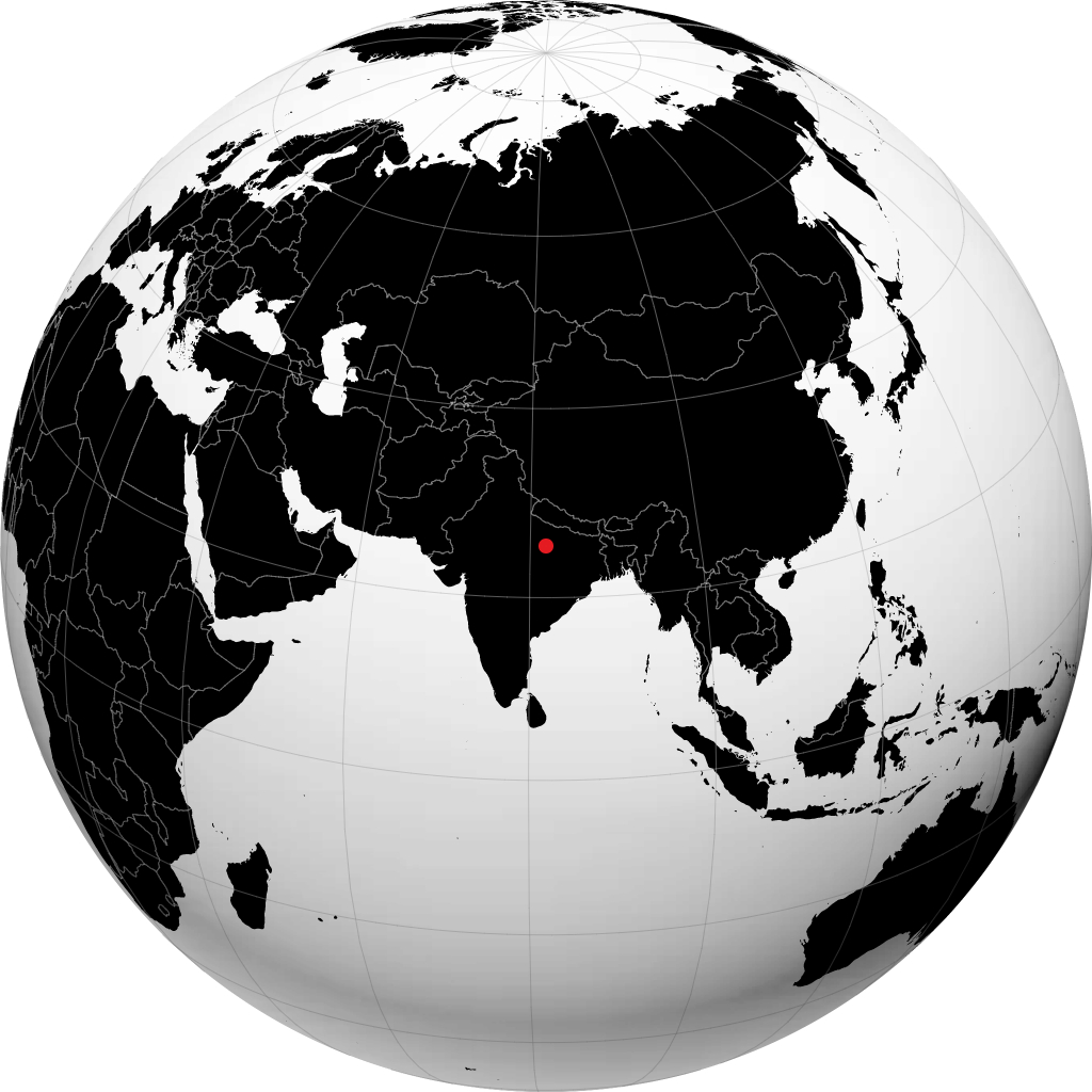 普拉亚格拉吉 在地球仪上