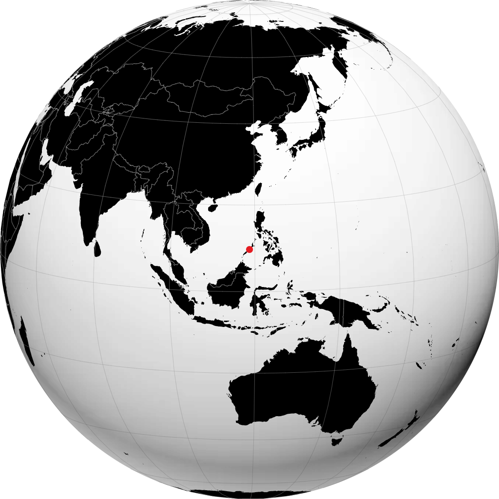 公主港 在地球仪上