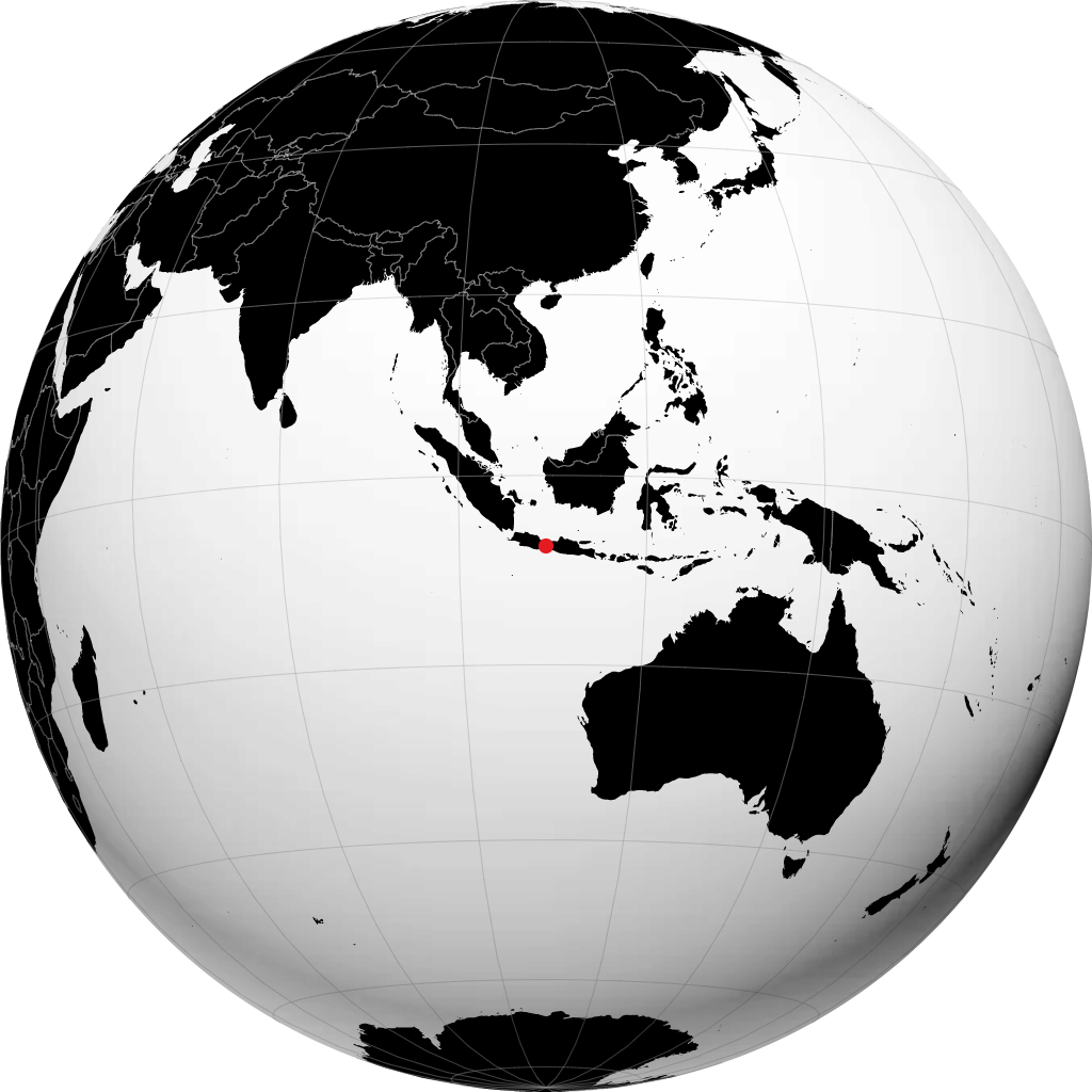 普沃克托 在地球仪上