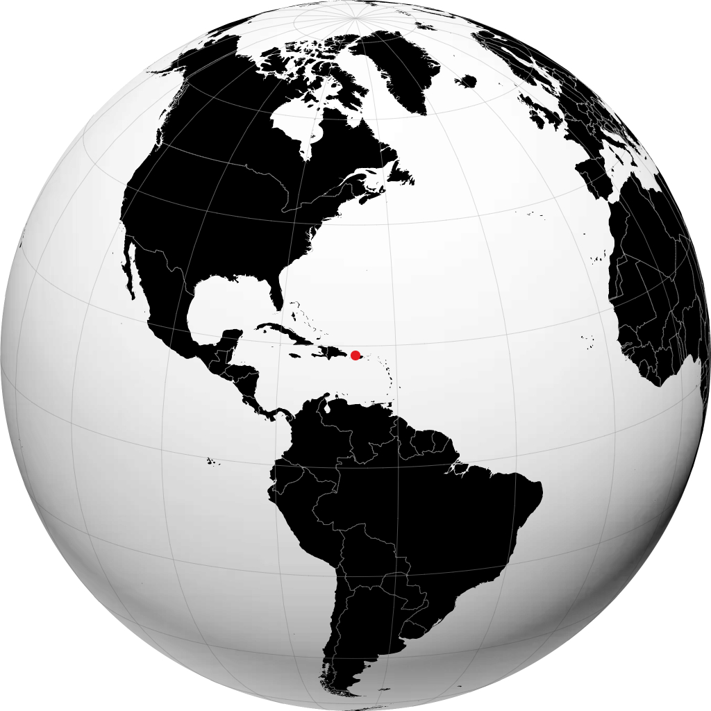 克布拉迪利亚斯 在地球仪上