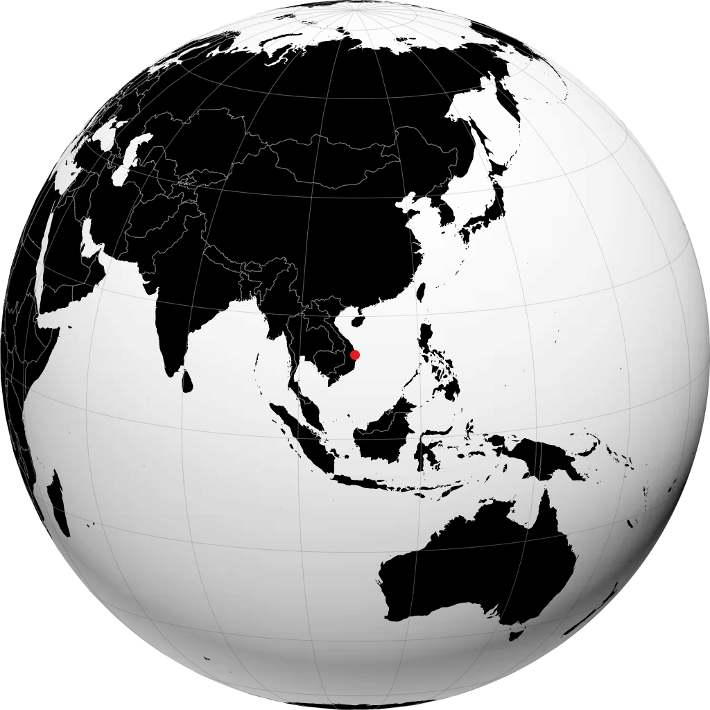 归仁 在地球仪上