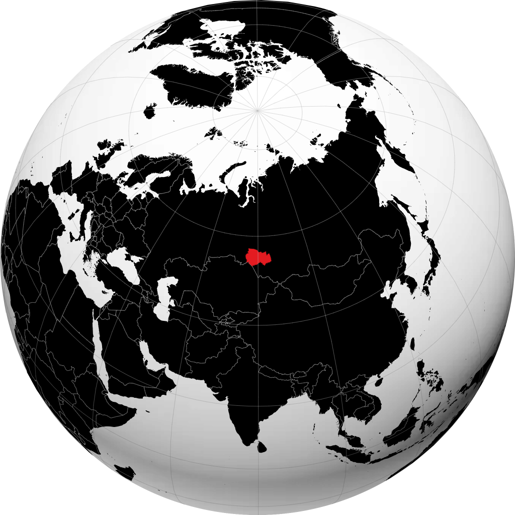 新西伯利亚州 在地球仪上