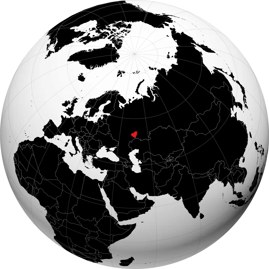 萨马拉州 在地球仪上