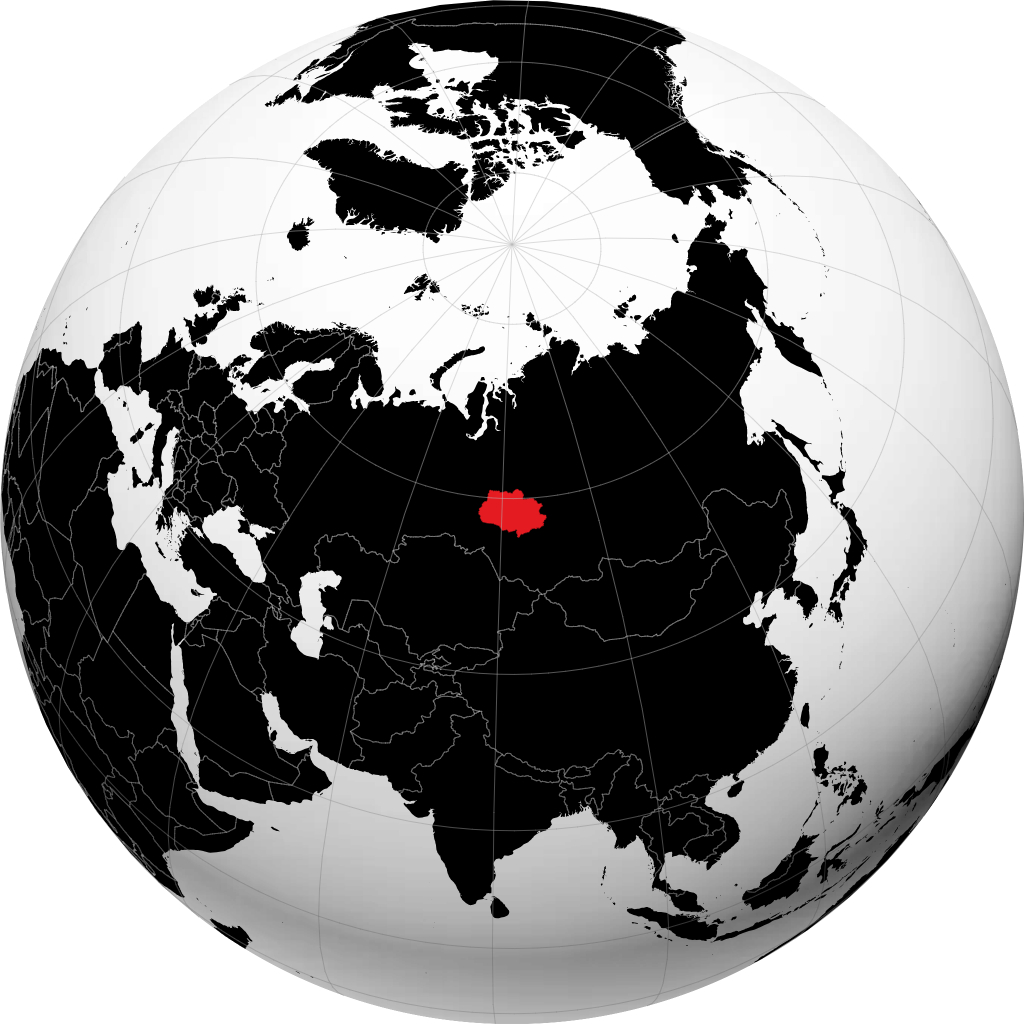 托木斯克州 在地球仪上