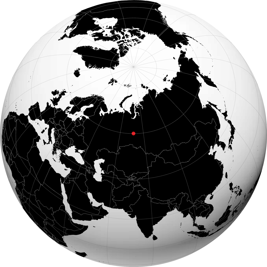 萨雷姆 在地球仪上