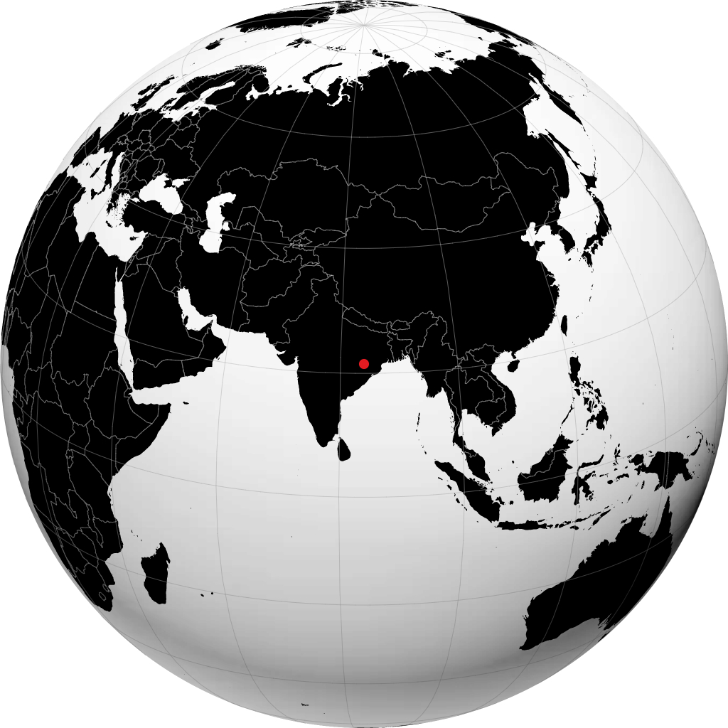 森伯尔布尔 在地球仪上
