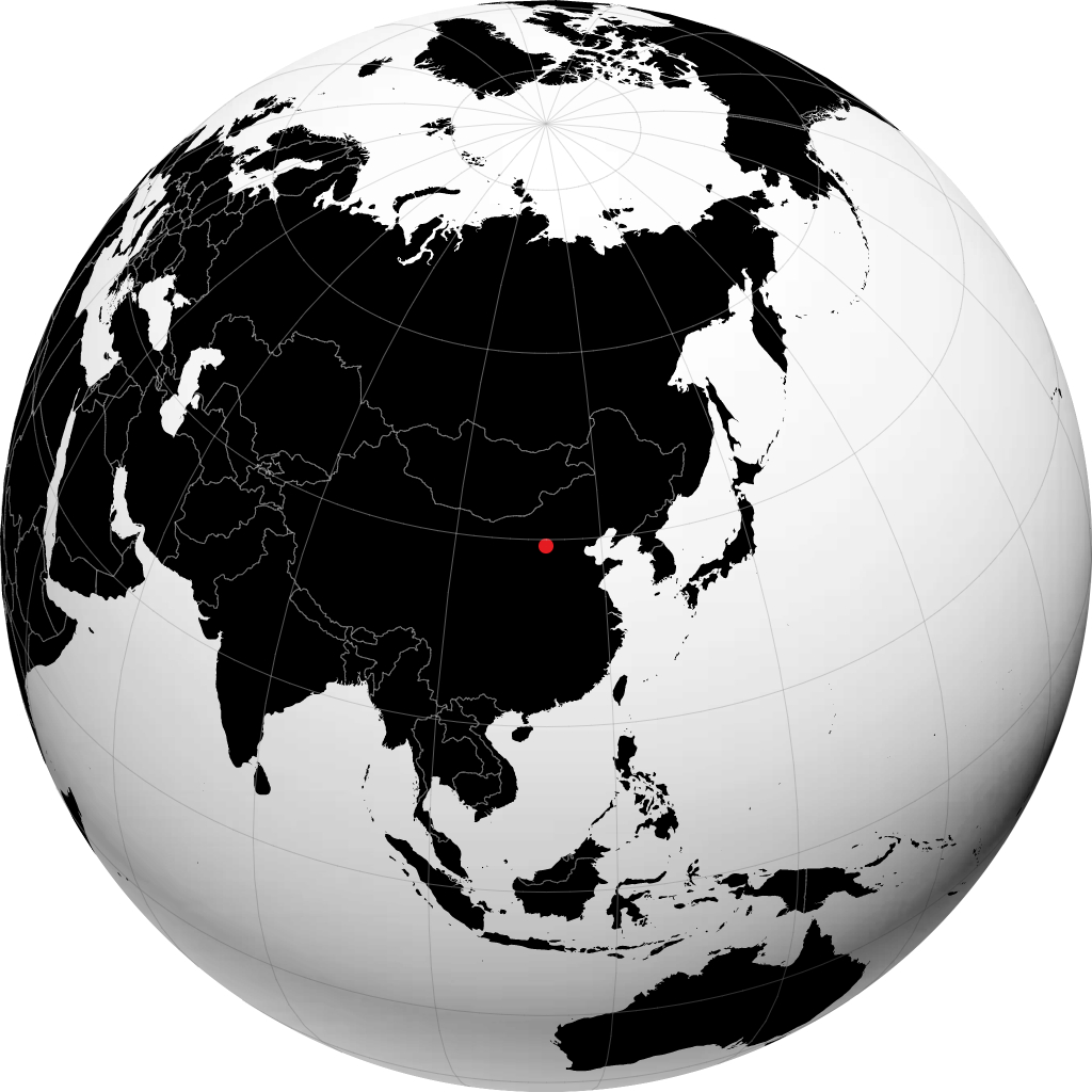 朔州 在地球仪上