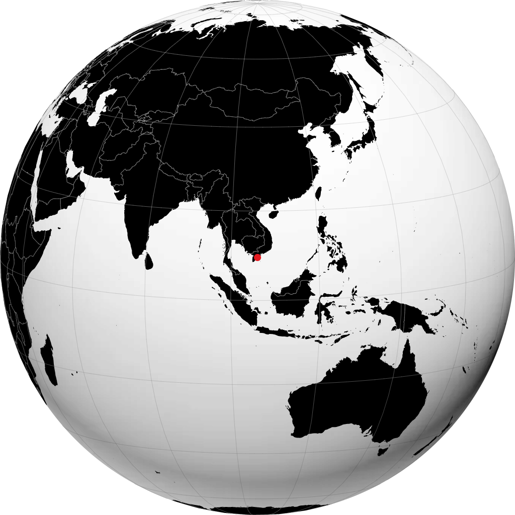 朔庄 在地球仪上