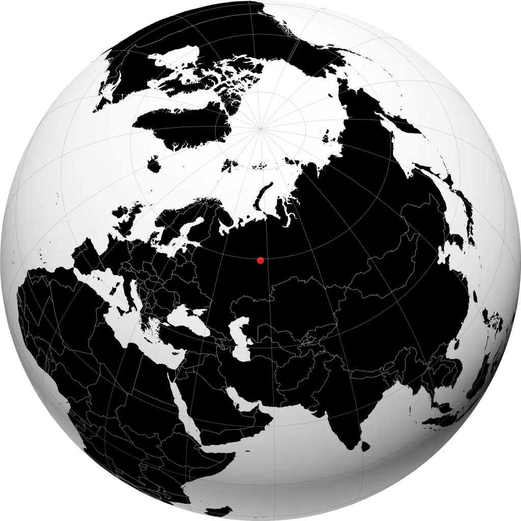 索利卡姆斯克 在地球仪上