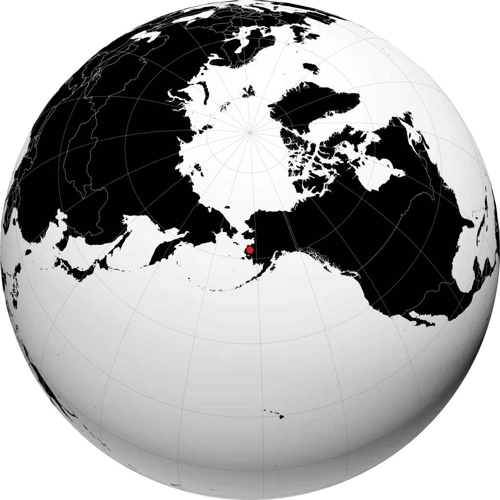 圣玛丽斯 在地球仪上
