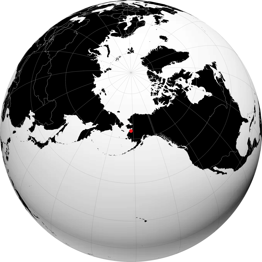 斯特宾斯 在地球仪上