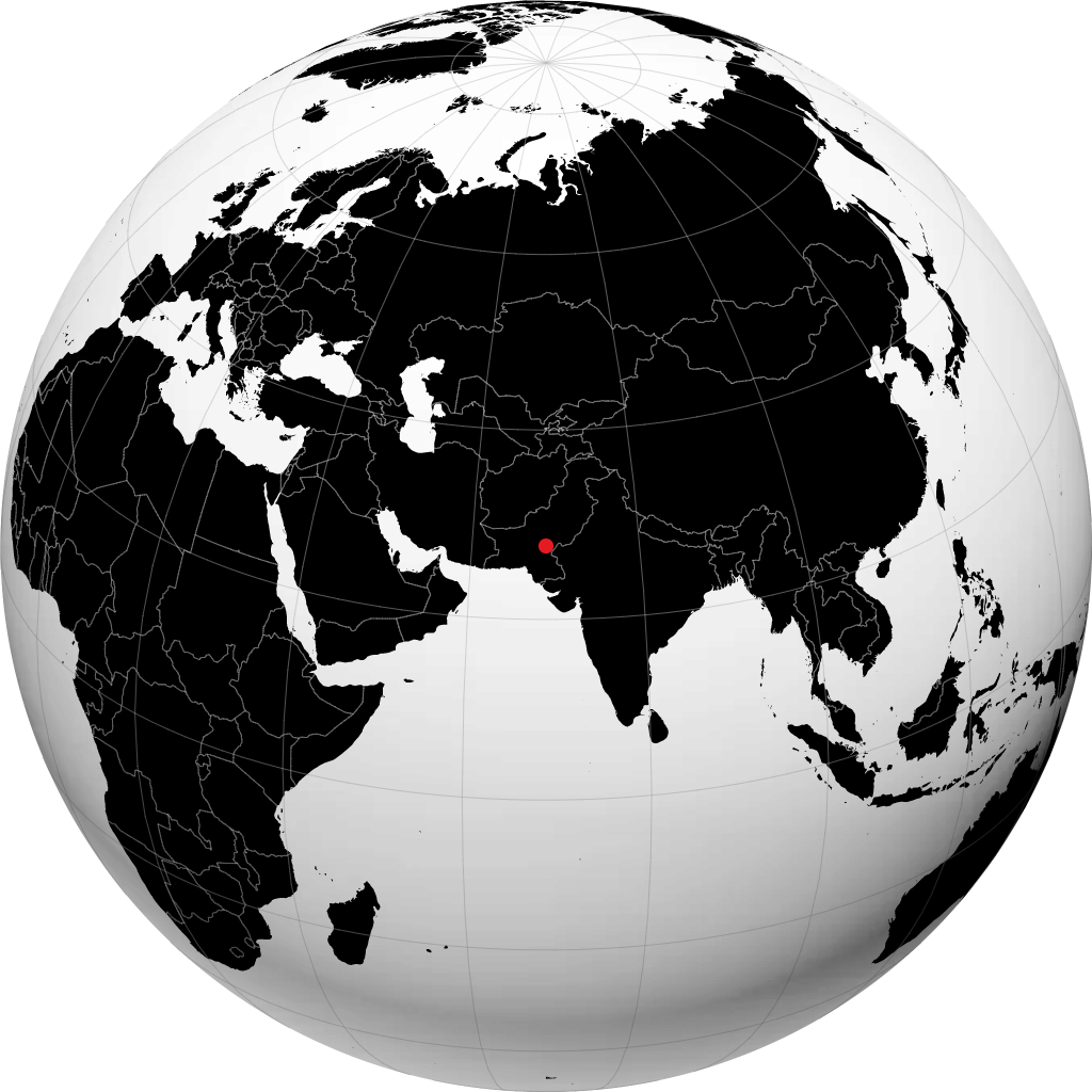 苏库尔 在地球仪上