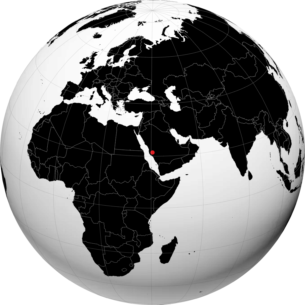 塔伊夫 在地球仪上