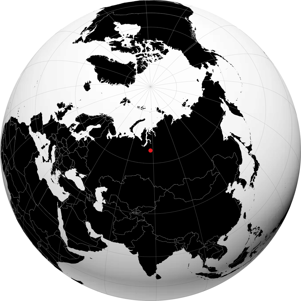 塔尔科-萨列 在地球仪上