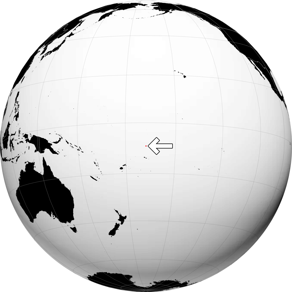 托克劳 在地球仪上