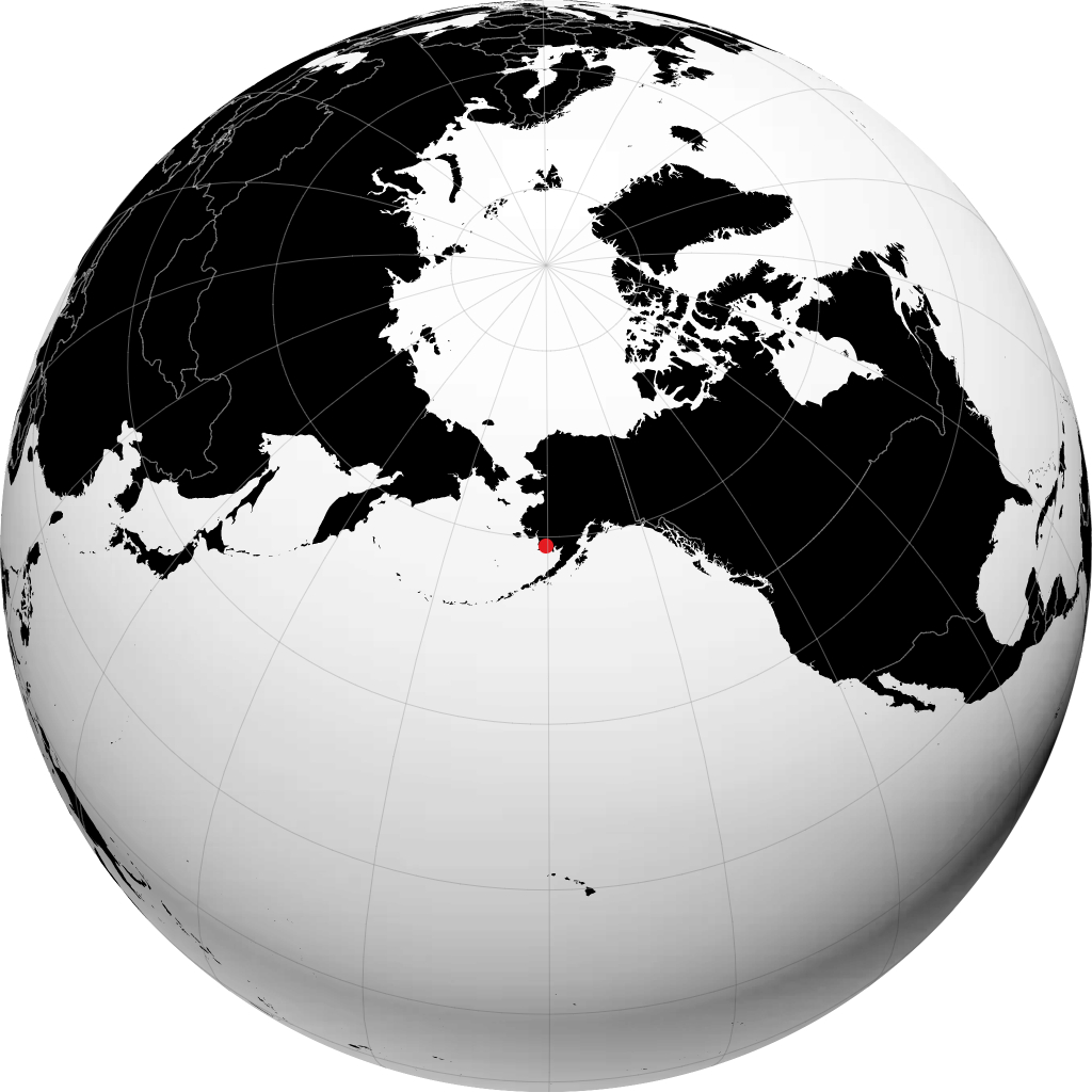 托吉亚克 在地球仪上