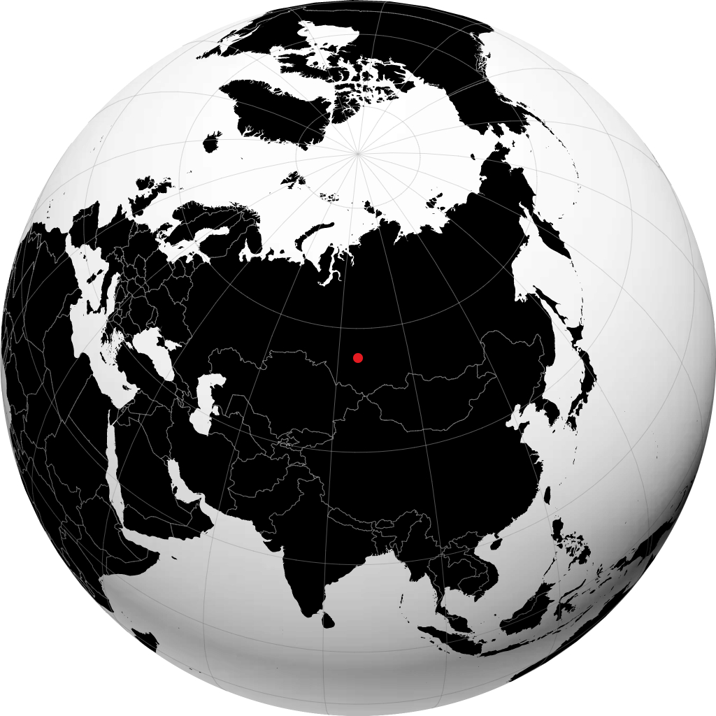 托普基 在地球仪上