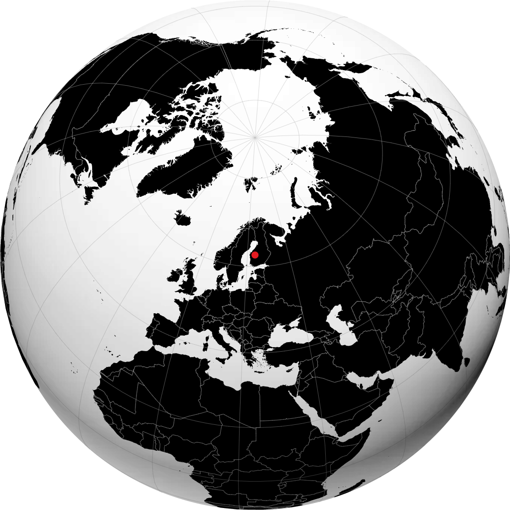 图里 在地球仪上