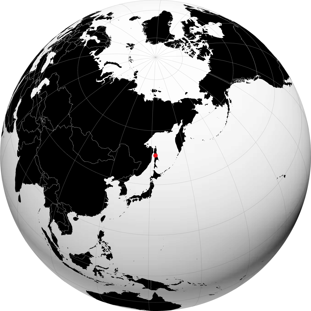 季莫夫斯科耶 在地球仪上