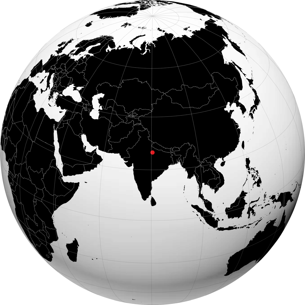 乌纳奥 在地球仪上