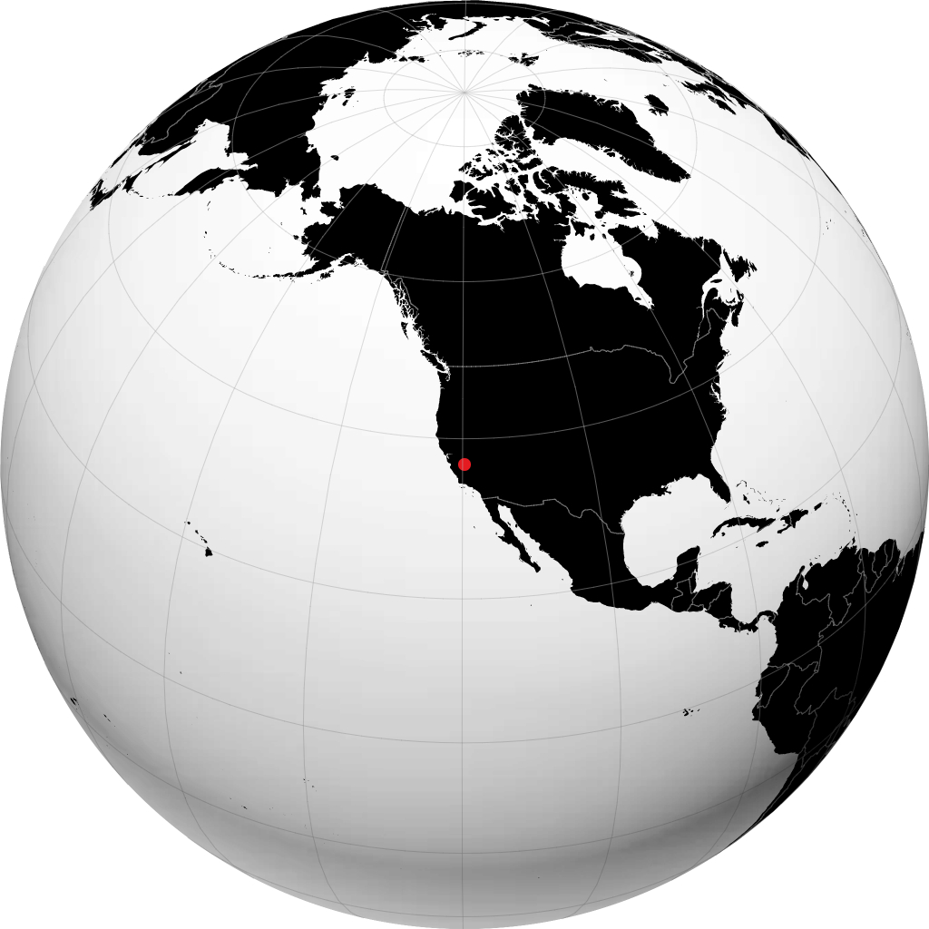 克洛维斯 在地球仪上
