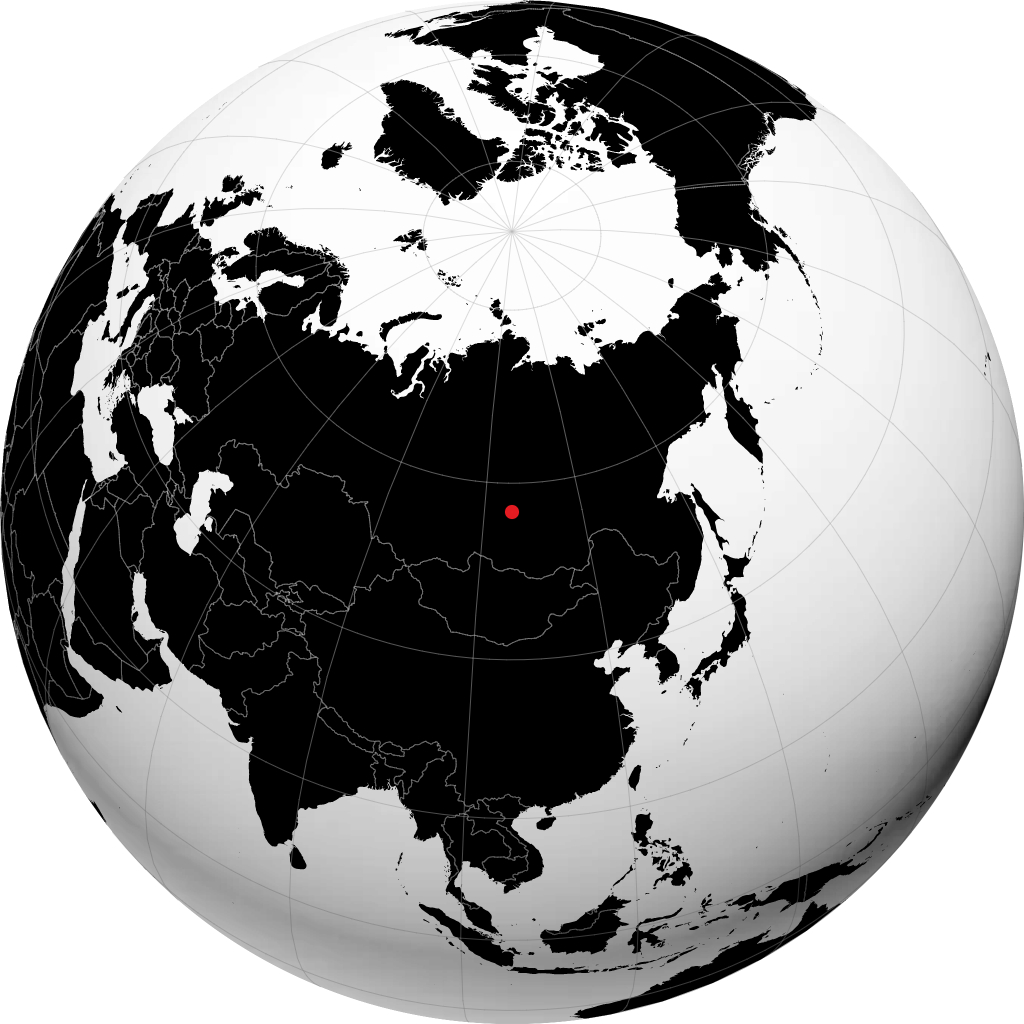 乌斯季库特 在地球仪上