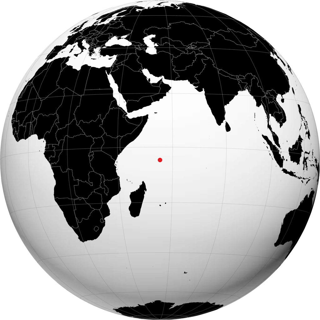 维多利亚 在地球仪上