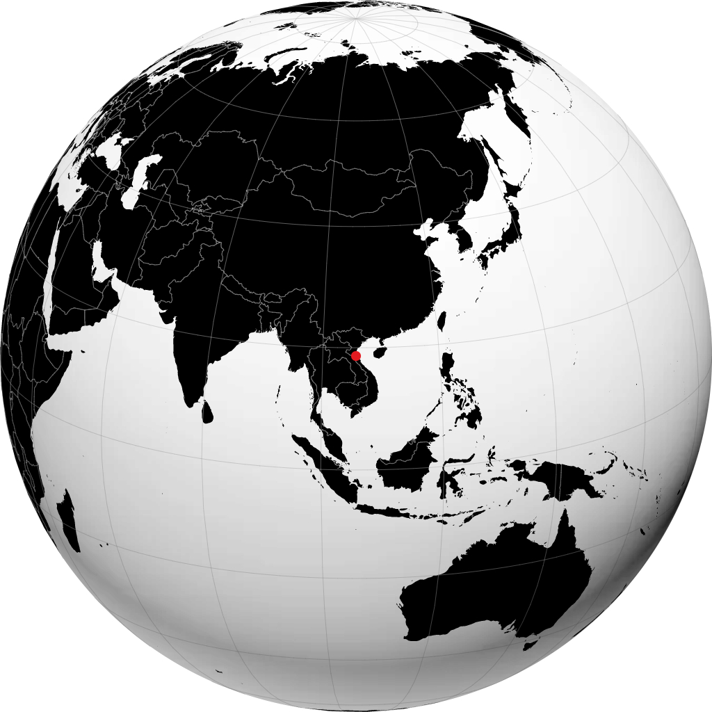 荣市 在地球仪上