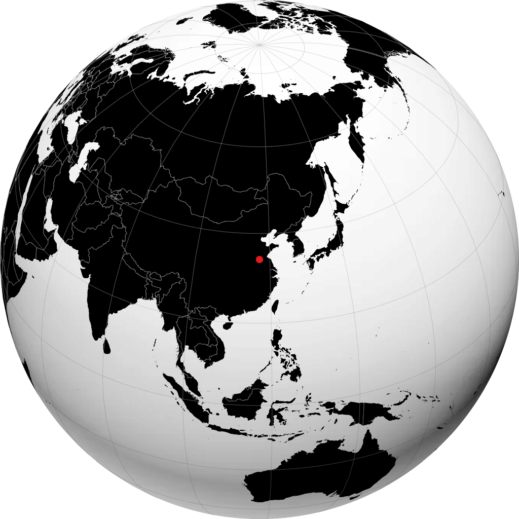徐州 在地球仪上